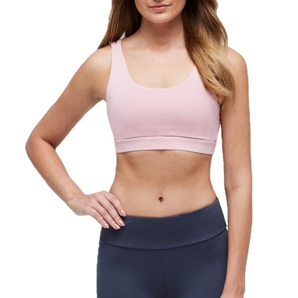Pink Sports Bra with Double Straps at Back NWT